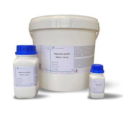 Magnésium Powder 99,9%, &lt;75 µm, 1 kilogramme supplémentaire