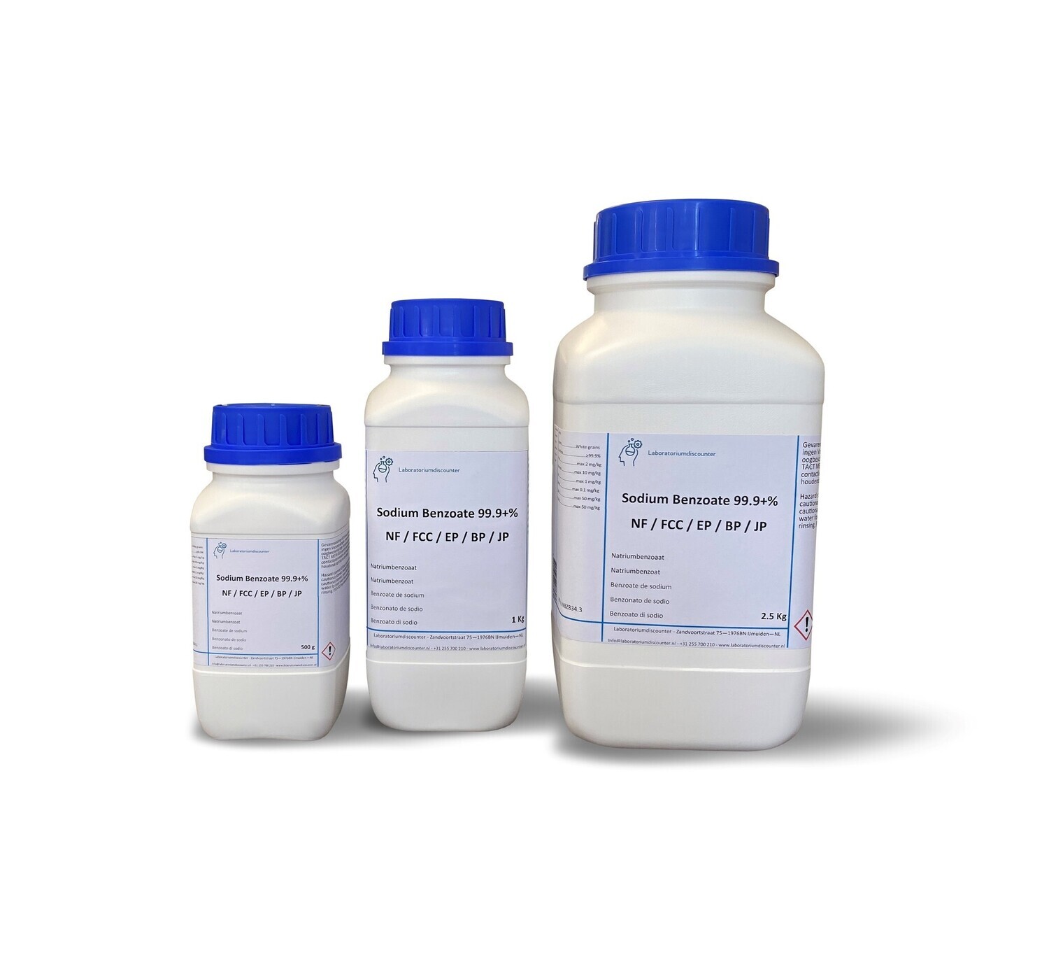 Sodium Benzoate 99.9 +% NF / FCC / EP / BP / JP, food grade 25 Kilogram