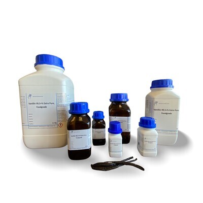 Vanillina 99,5+% extra pura, alimentari 100 grammi