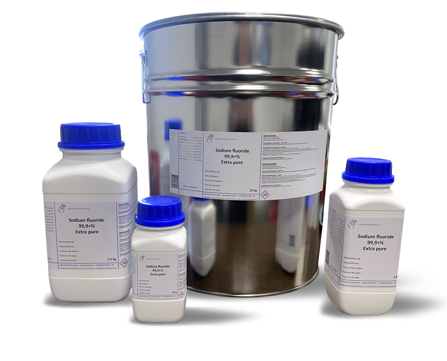 Sodium Fluoride 99.9 +% extra pure 500 gram