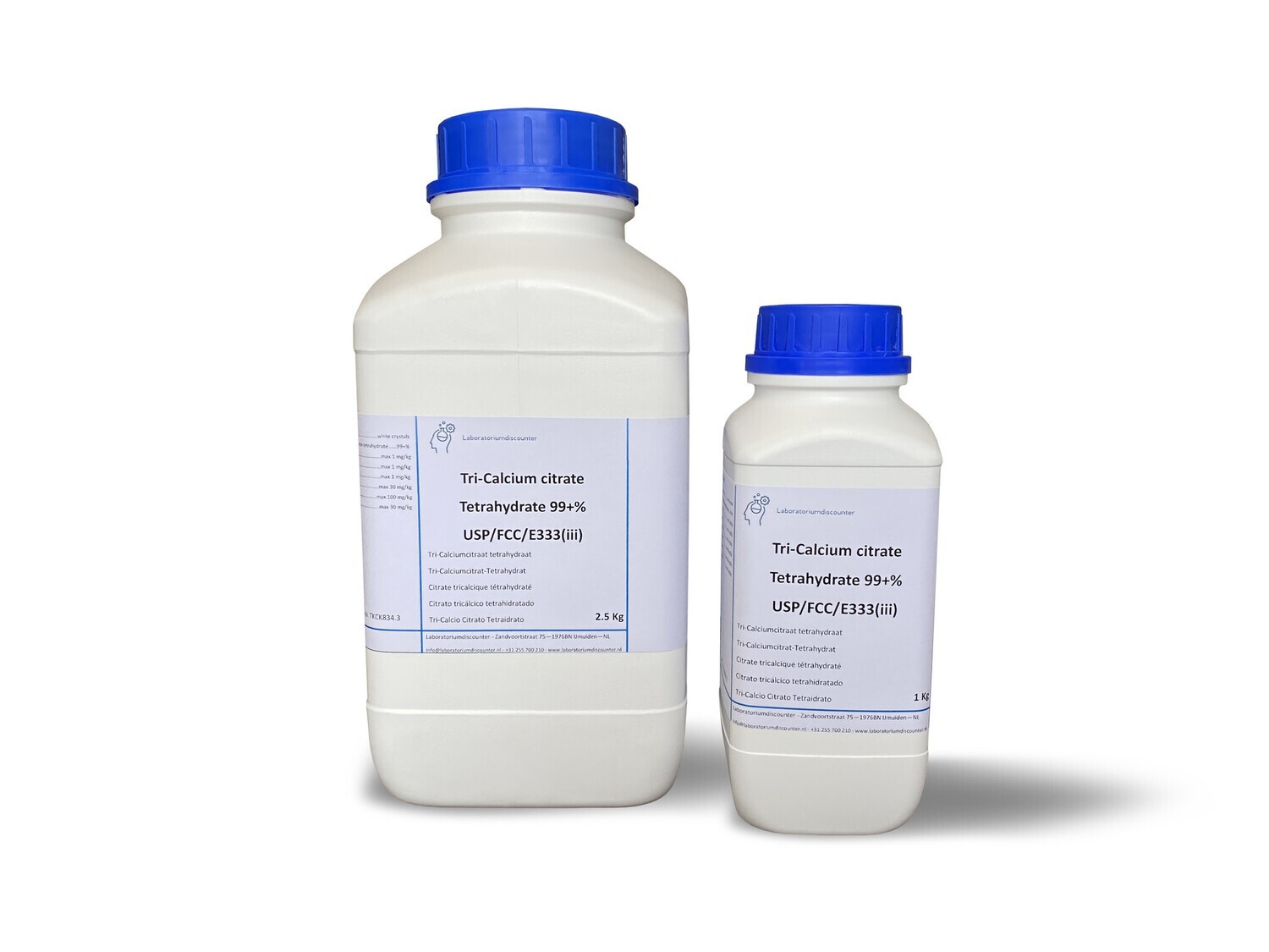 Ti-calcium citrate tétrahydrate 99 +%, USP / FCC / E333 (iii) 2,5 kilogrammes