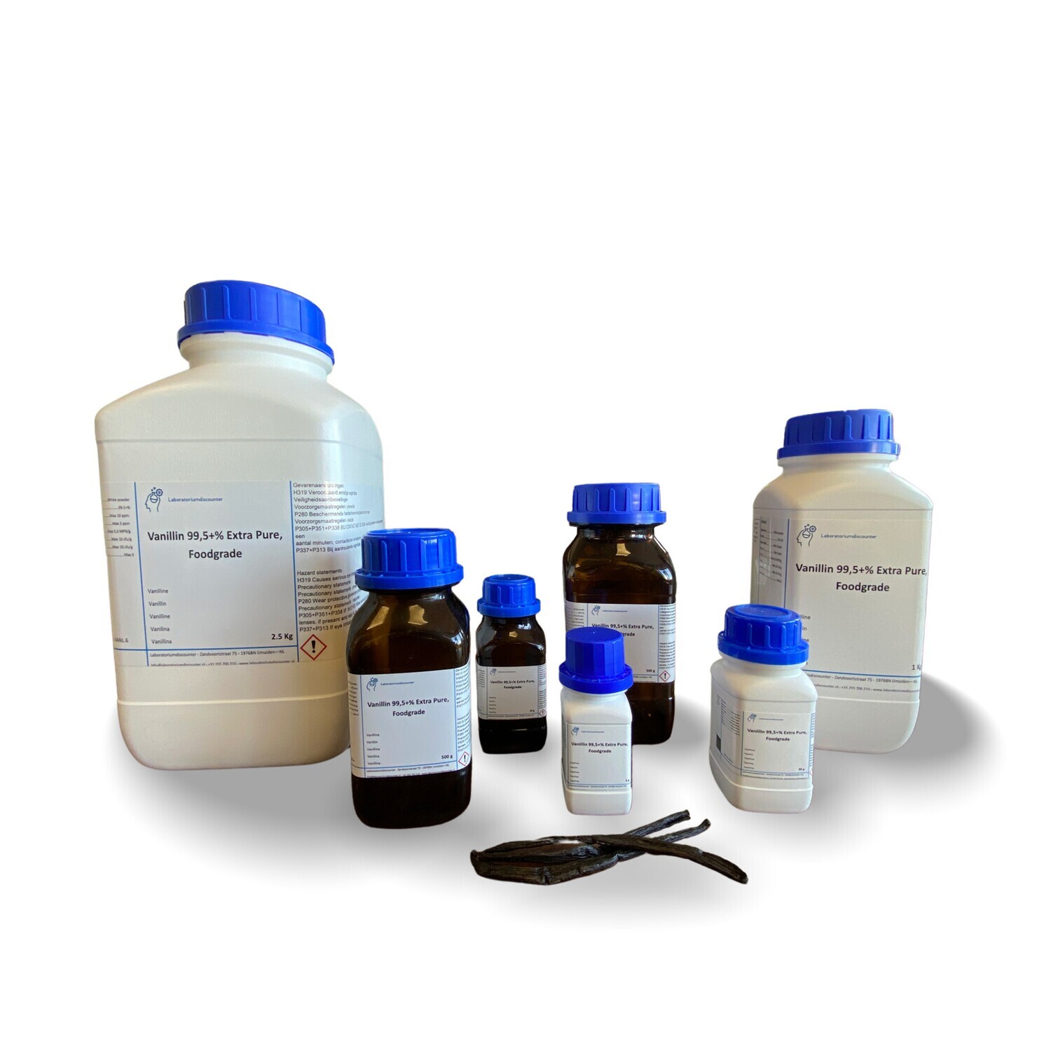 Vanillin 99,5+% Extra Pure, Foodgrade 500 gram