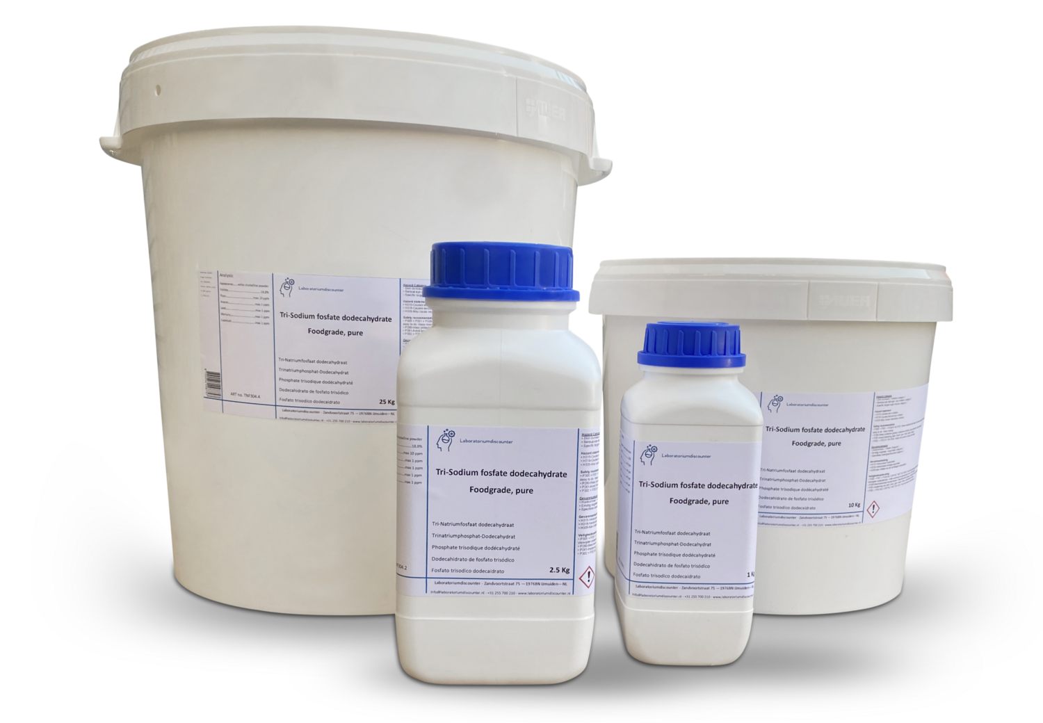 Tri-sodium phosphate Dodecahydrate 98 +%, food grade, pure 25 Kilogram