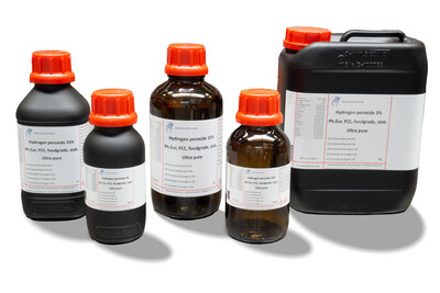 Peroxyde d&#39;hydrogène, Ph.Eur., Ultra pur 1 litre 10% GLAS