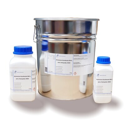 Ammonium bicarbonate 98+%, pure, food grade, E503ii 2.5 Kilogram