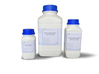 Calcium Acetate 99.5+%, FCC, Foodgrade, E263 1 Kilogram