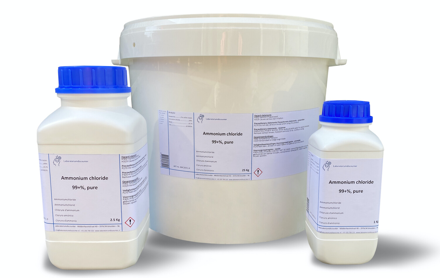 Ammonium chloride 99+%, pure, foodgrade 25 Kilogram