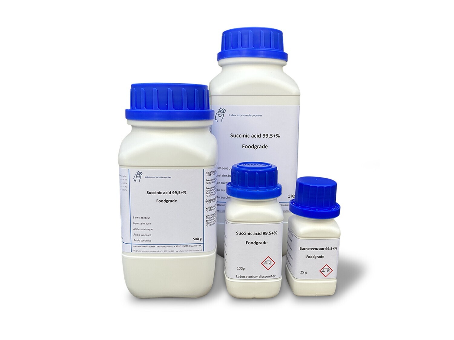 Succinic acid 99,5+%, foodgrade  500 gram