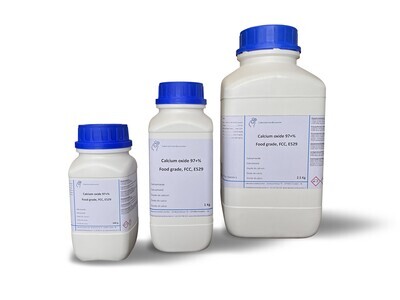 Oxyde de calcium 97 +%, FCC, Grade alimentaire, E529 25 kilogrammes