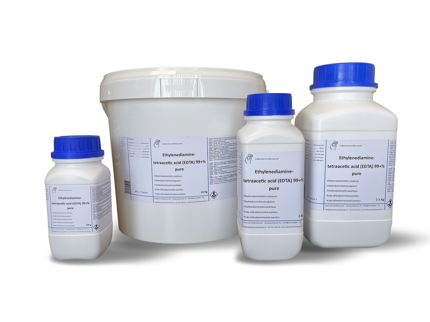 Ethylenediaminetetraacetic acid (EDTA) 99 +%, pure 100 gram