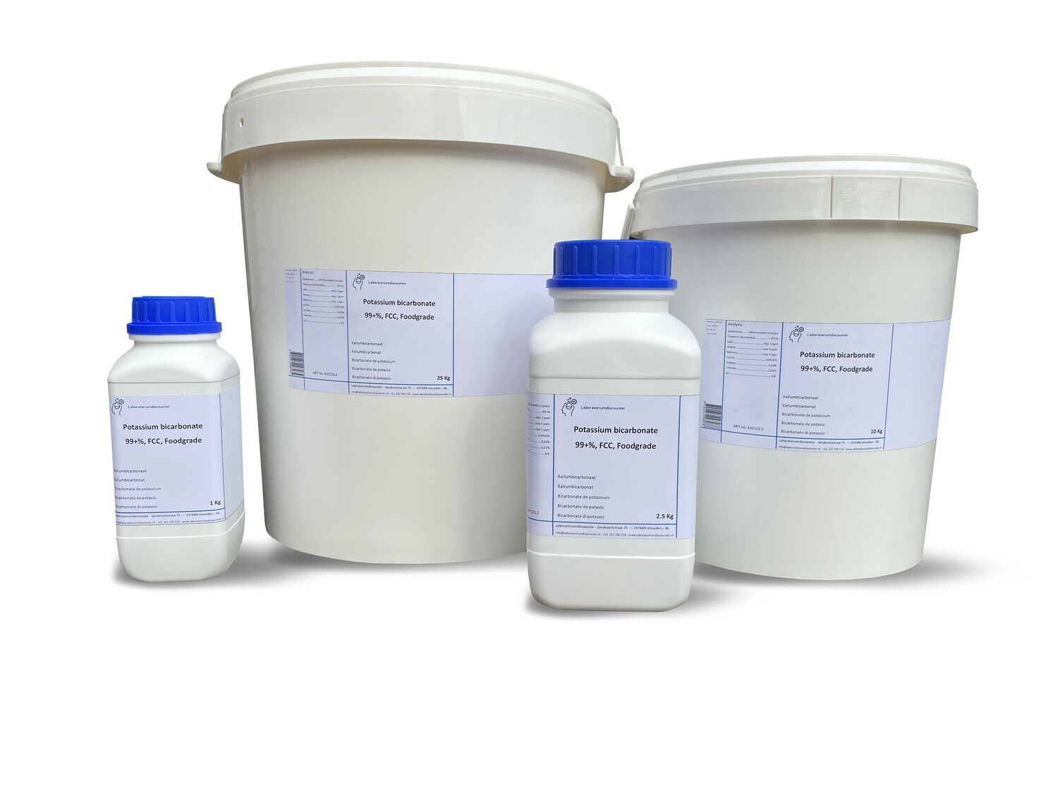 Potassium bicarbonate 99+% Foodgrade 2.5 Kilogram