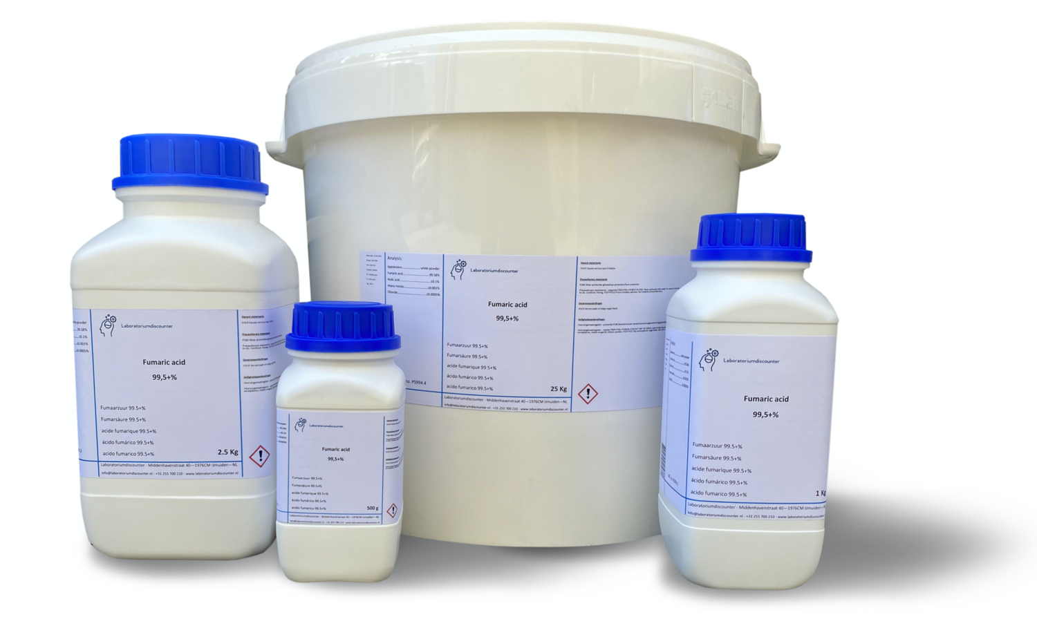 Fumaric acid 99.5+%, Foodgrade, E297 2.5 Kilogram