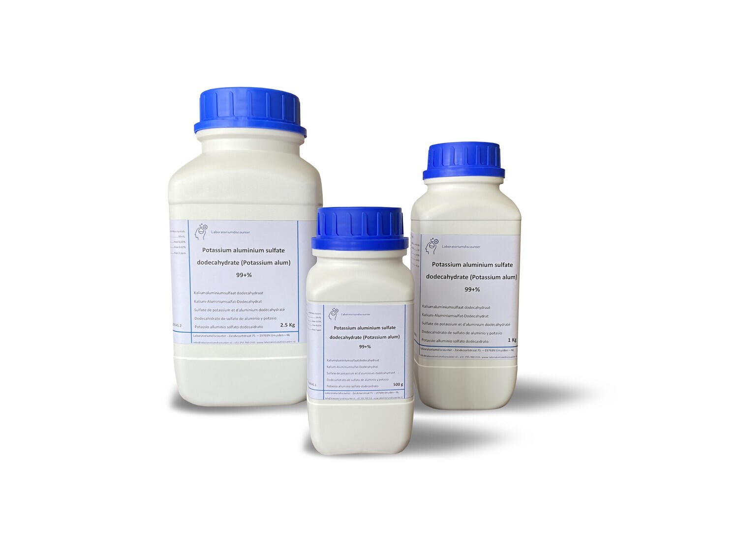 Dodecahidrato de sulfato de aluminio de potasio 99+% extra puro 1 kilogramo