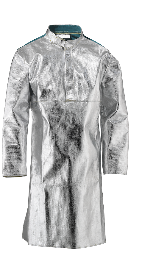Aluminized apron V5KA with sleeves Size XL, Packed per, 1 piece