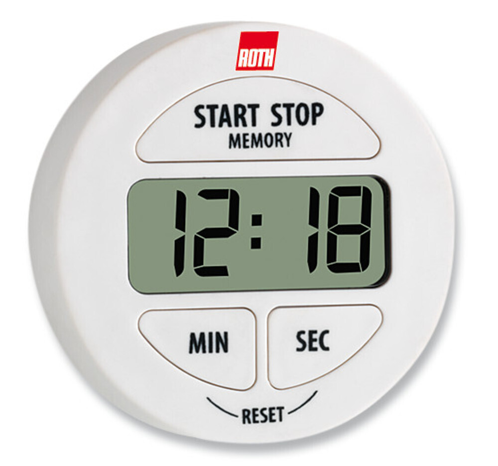 Timer ROTILABO® with Count-down/Count-up, white