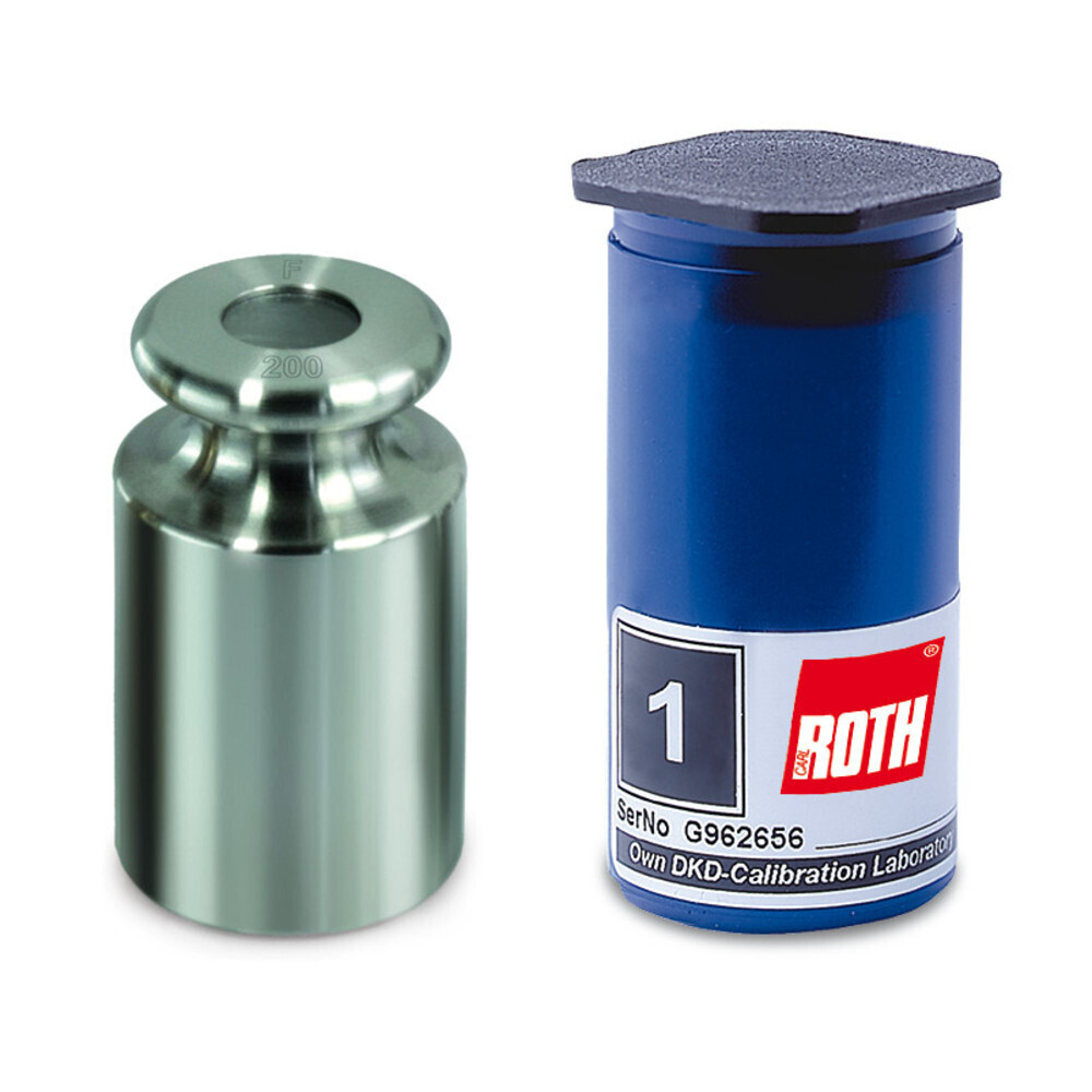 Calibration weight OIML class F1 With certificate, 200 g