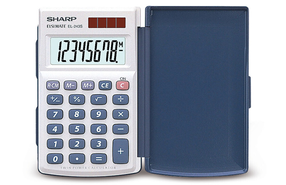 Solar pocket calculator EL-243S