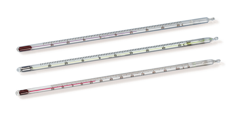Stirring thermometer, -10 to +150 °C, 260 mm