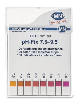 Tiras indicadoras de pH pH-Fix pH 7,5 - 9,5 en embalaje cuadrado