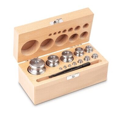 Set pesi OIML classe M1 Senza certificato, 12 pesi da 1 a 500 g