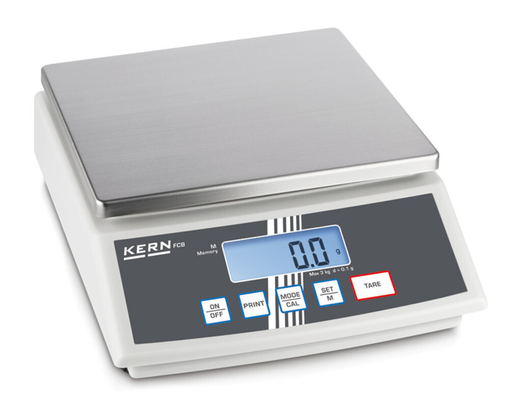 Bench scale FCB series with stainless steel weighing plate, 1 g, 30000 g, FCB 30K1