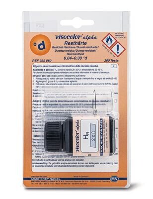 Test set VISOCOLOR® alpha Residual hardness