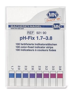 pH indicator strips pH-Fix pH 1.7 - 3.8 in square packaging
