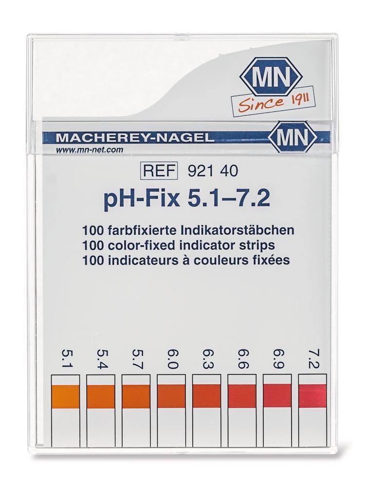 pH indicator strips pH-Fix pH 5.1 - 7.2 in square packaging