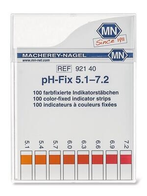 pH-Indikatorstreifen pH-Fix pH 5,1 - 7,2 in quadratischer Verpackung