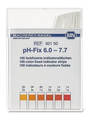 pH-Indikatorstreifen pH-Fix pH 6,0 - 7,7 in quadratischer Verpackung