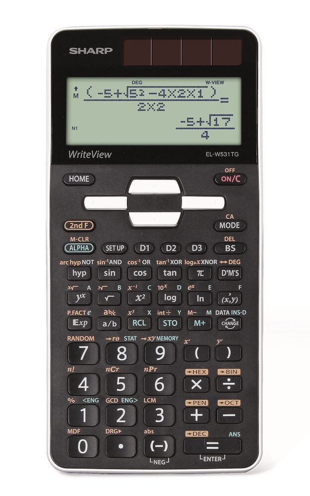 Solar powered scientific calculator EL-W531TG
