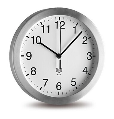 Radio-controlled wall clock, , 246 mm