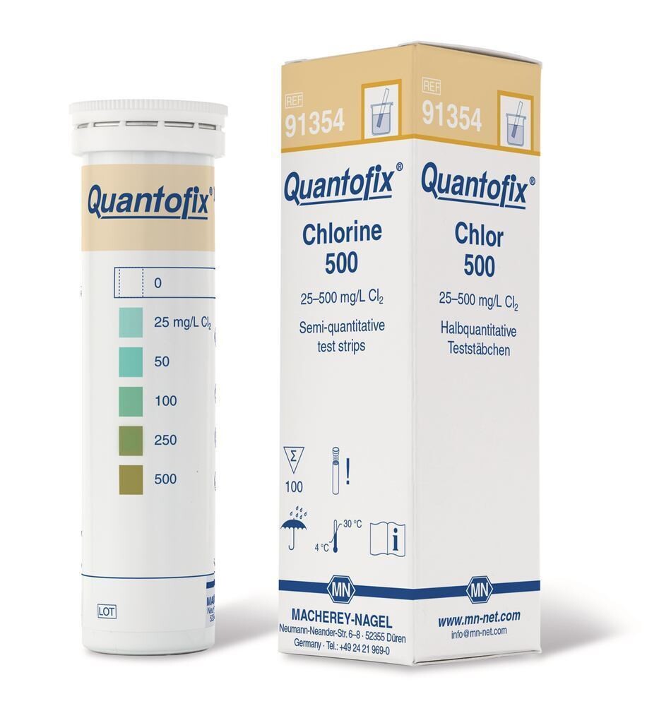 Bandelettes réactives QUANTOFIX® Chlore 500