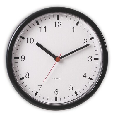 Orologi da parete al quarzo, neri