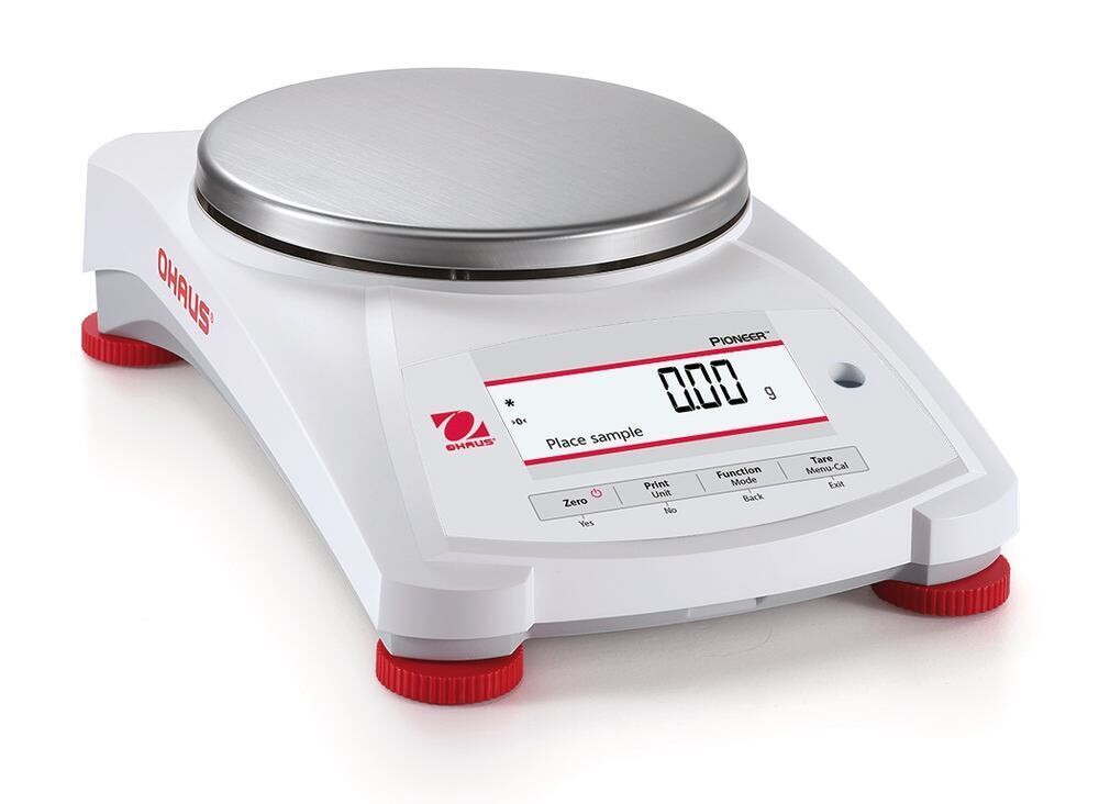 Analytical and precision scale Pioneer® series Models with external adjustment, not certified, 0.01 g, 3200 g, PX3202