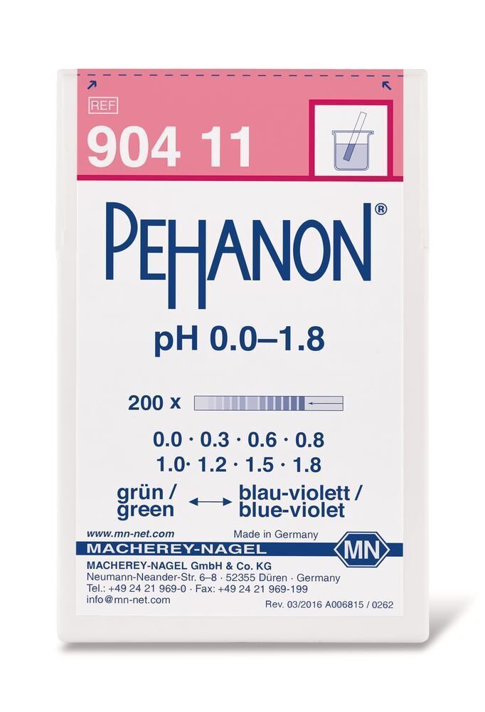 Indicator paper PEHANON® pH 0 - 1.8