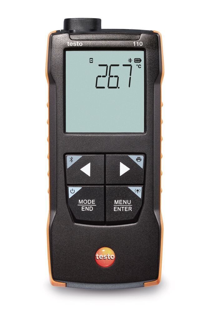 Temperature measuring instrument testo 110 (new) Measuring instrument kit with calibration certificate