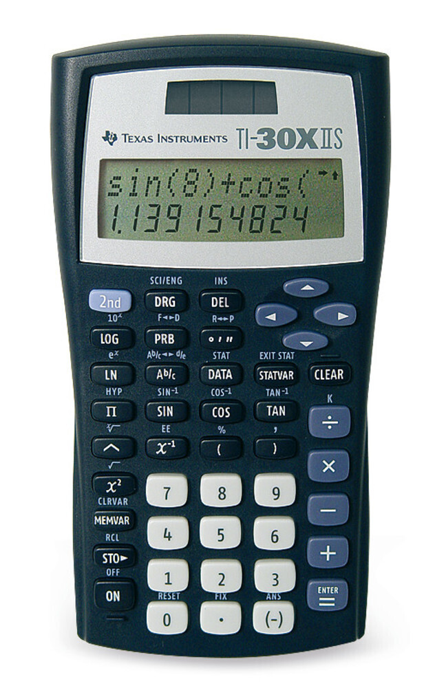 Solar powered scientific calculator TI-30