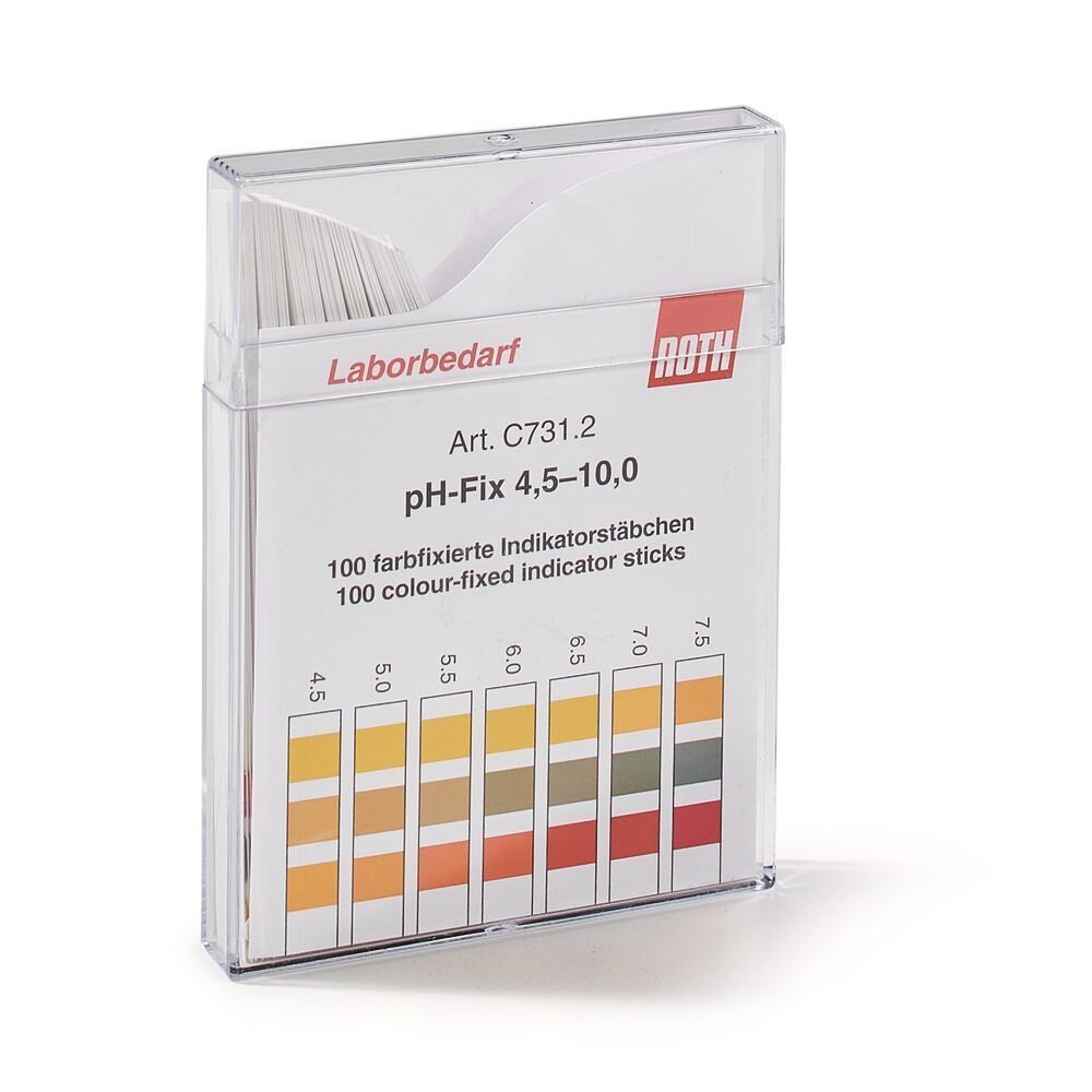 Bandelettes indicatrices de pH pH-Fix pH 4,5 - 10,0 en emballage carré