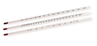 Glasthermometer Standard, -35 bis +50 °C, 300 mm