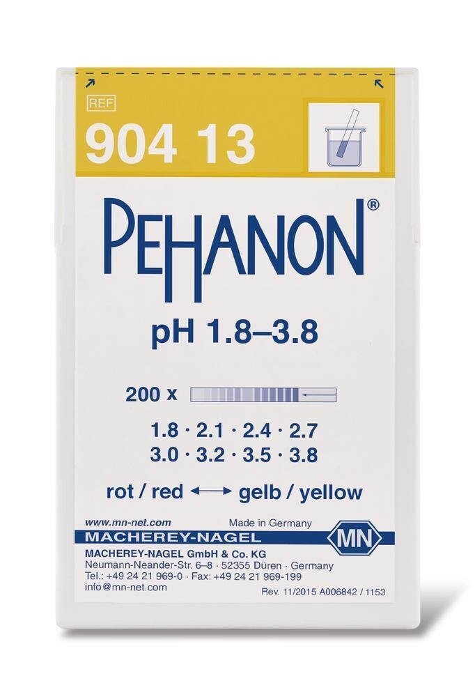 Indicator paper PEHANON® pH 1.8 - 3.8