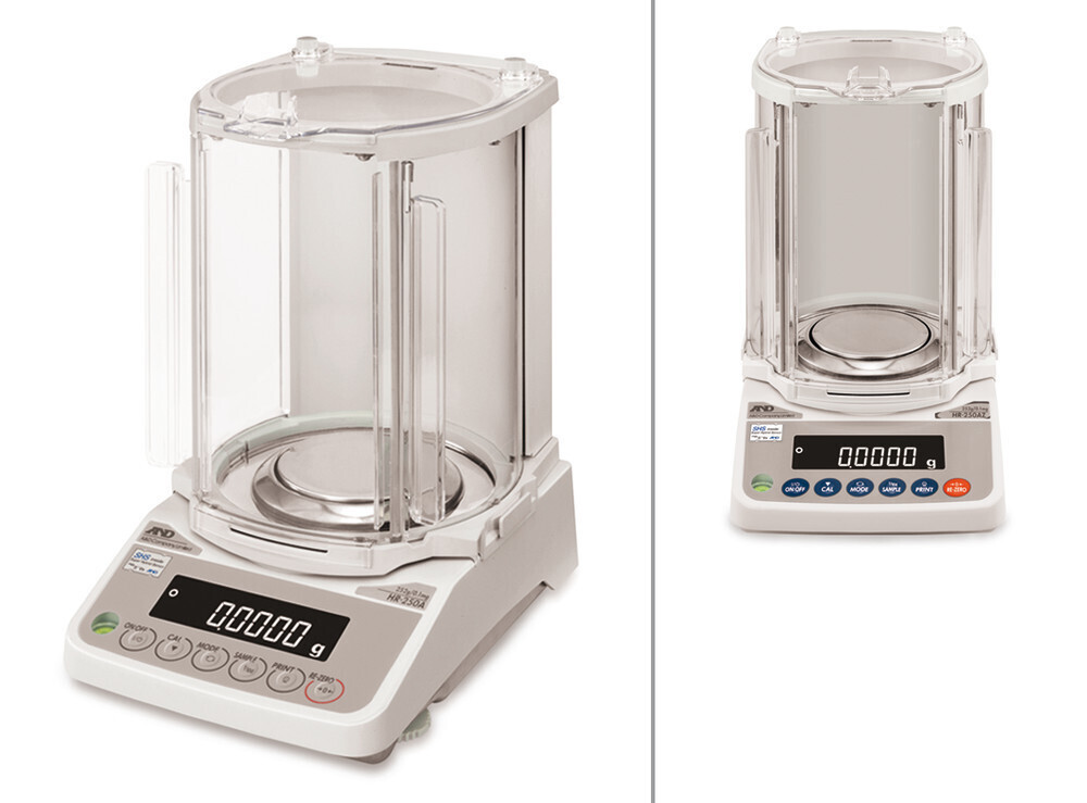 Analytical balance HR series Models with internal calibration, 0.0001 g, 102 g, HR-100AZ (W)