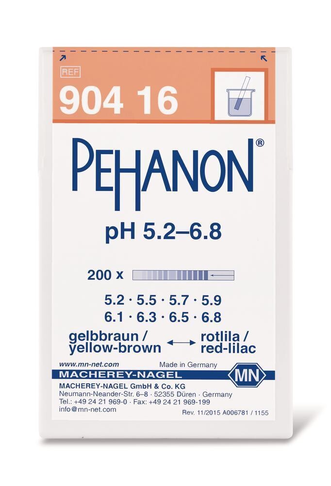 Carta indicatrice PEHANON® pH 5,2 - 6,8