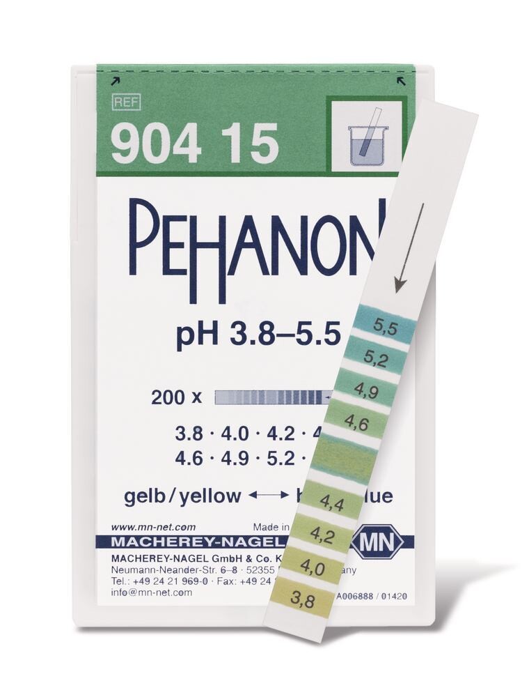Carta indicatrice PEHANON® pH 3,8 - 5,5