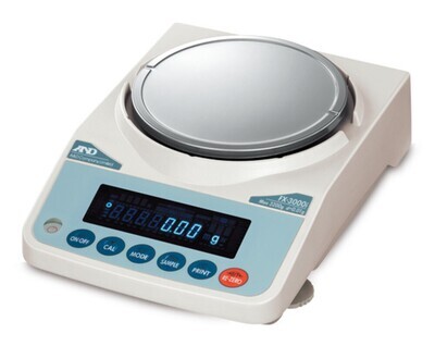 Precision scale Models FX series with external calibration, dust and water protection according to IP 65, 0.01 g, 1220 g, FX-1200i-WP