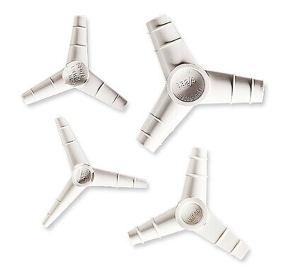 Hose connectors ROTILABO® Y-shape with conical ends, Gesch. for, Hose inside 7-9 mm, 10 Pieces