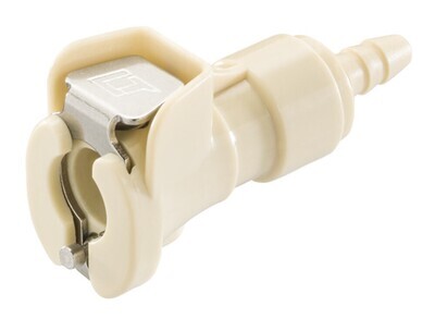 Raccord rapide Connexion femelle droite, Gesch. pour, Tuyau intérieur 6,4 mm, oui, 1 pièce