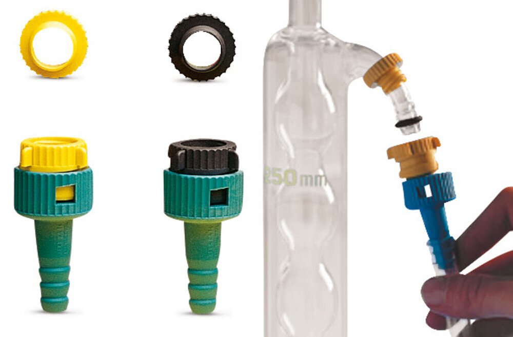 Hose connections ROTILABO® system Keck for glass grommets, 10 pieces