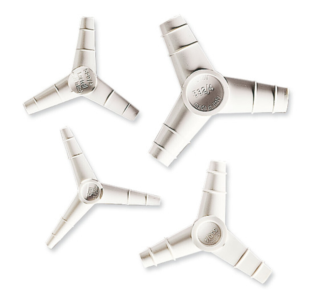 Hose connectors ROTILABO® Y-shape with conical ends, Gesch. for, Hose inside 5-7 mm, 10 Pieces