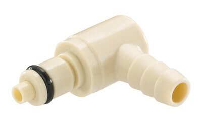 Quick-release coupling Male curved connection, Gesch. for, Hose inside 6.4 mm, yes, 1 piece